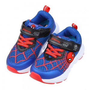 (17~22公分)Marvel蜘蛛人網紋藍色兒童電燈運動鞋