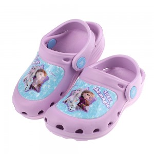 (15~20公分)Disney冰雪奇緣紫色星星兒童電燈布希鞋