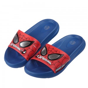 (18~22公分)Marvel蜘蛛人亮眼紅藍輕量兒童拖鞋