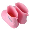 (15~18公分)POLI波力警車粉紅色兒童短筒雨鞋