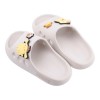 (15~22公分)三麗鷗布丁狗裝飾米色兒童輕量拖鞋
