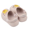 (14~18公分)小熊維尼Q版造型電燈奶茶色兒童布希鞋