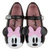 Disney迪士尼米妮黑色大眼兒童公主鞋