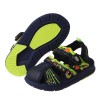 (16~18.5公分)GP綿綿陽光小星星藍綠色磁扣式兒童護趾涼鞋