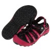 (19~22公分)GP流線運動磁扣式黑桃紅橡膠兒童護趾涼鞋