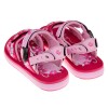(19~23公分)GP夢幻花園磁扣式桃色橡膠兒童運動涼鞋