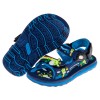 (14.5~18.5公分)GP長頸鹿童趣磁扣式藍色橡膠兒童運動涼鞋