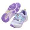 (15~19公分)Moonstar日本冰雪奇緣彩紫蝴蝶結電燈機能運動鞋