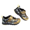 (15~21公分)Moonstar日本Carrot閃電黑金色兒童機能運動鞋