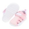 (13~14.5公分)Moonstar日本好透氣速乾粉紅色寶寶機能學步鞋