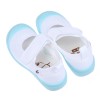(16~21公分)Moonstar日本製絆帶自黏式淺藍色兒童室內鞋