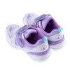 (16~19公分)Moonstar日本冰雪奇緣雪白幻紫電燈機能運動鞋