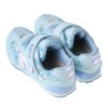 (15~19公分)Moonstar日本Hi系列碎花淡藍色兒童機能運動鞋