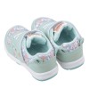 (15~18公分)Moonstar日本Carrot薄荷綠小碎花兒童機能運動鞋