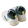 (13~15公分)Moonstar日本HI系列中筒綠白閃亮之星寶寶機能學步鞋