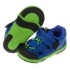 (13~14.5公分)Moonstar日本藍色透氣寶寶機能護趾涼鞋