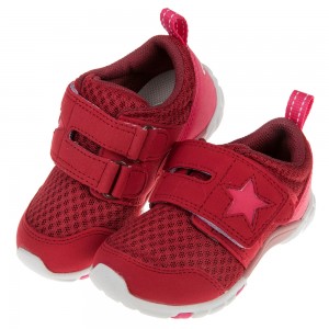 (15~21公分)Moonstar日本酒紅之星透氣止滑兒童機能運動鞋