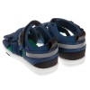 (16~21公分)Moonstar日本深藍速乾涼爽兒童機能涼鞋