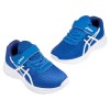 (17~24公分)asics亞瑟士LAZERBEAM藍色針織網布兒童機能運動鞋