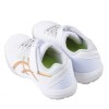 (19~25公分)asics亞瑟士LAZERBEAM白色3D金兒童慢跑機能運動鞋