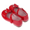 (16~20公分)台灣製喜洋洋貴氣蝴蝶結亮面紅色兒童公主鞋