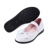 (19.5~23.5公分)台灣製簡單有鑽蝴蝶結白色公主鞋學生鞋