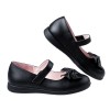 (19.5~23.5公分)台灣製簡單有鑽蝴蝶結黑色公主鞋學生鞋