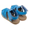 (12.5~15公分)台灣製天藍色皮質寶寶護趾涼鞋