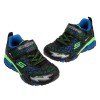 (17~23.5公分)SKECHERS網格硬派黑藍色兒童電燈運動鞋