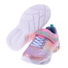 (17~23公分)SKECHERS愛心波紋粉色兒童電燈運動鞋