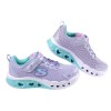 (17~23公分)SKECHERS銀光紫色愛心電燈兒童運動鞋
