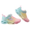 (17~22公分)SKECHERS漸層炫彩粉色兒童電燈運動鞋
