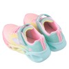 (17~22公分)SKECHERS漸層炫彩粉色兒童電燈運動鞋