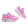 (17~21公分)SKECHERS獨角獸LIGHTS粉紅色中童電燈運動鞋