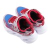 (17~22公分)SKECHERS銀光紅藍電燈兒童機能運動鞋