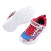 (17~22公分)SKECHERS銀光紅藍電燈兒童機能運動鞋