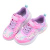 (17~21公分)SKECHERS獨角獸LIGHTS愛心圈圈粉紅中童電燈運動鞋