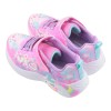 (17~21公分)SKECHERS獨角獸LIGHTS愛心圈圈粉紅中童電燈運動鞋