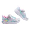 (17~21公分)SKECHERS獨角獸LIGHTS愛心圈圈綠銀中童電燈運動鞋