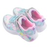 (17~21公分)SKECHERS獨角獸LIGHTS愛心圈圈綠銀中童電燈運動鞋