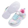 (17~21公分)SKECHERS獨角獸LIGHTS愛心圈圈綠銀中童電燈運動鞋