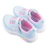 (17~21公分)SKECHERS藍粉彩虹電燈兒童機能運動鞋