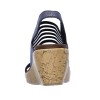 (23~26公分)SKECHERS_CALI系列華麗藍色寬版女款楔型涼鞋