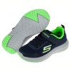 (17~24公分)SKECHERS_DYNAMIC_海軍藍螢光綠透氣兒童機能運動鞋