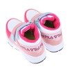 (16~24公分)FILA經典中筒桃粉藍色兒童機能運動鞋