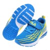 (16~22公分)FILA康特杯系列透氣舒適氣墊藍黃色兒童運動鞋