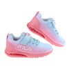 (19~24公分)FILA康特杯冰沁藍粉兒童氣墊慢跑運動鞋