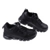 (20~24公分)FILA康特杯黑色皮革兒童氣墊慢跑運動鞋