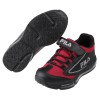 (19~24公分)FILA康特杯黑紅荔枝皮紋兒童氣墊機能運動鞋