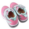 (16~22公分)FILA反光系列康特杯粉綠色兒童氣墊機能運動鞋